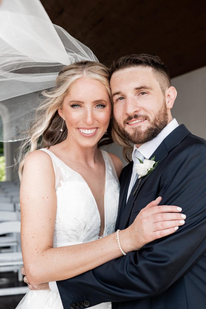 A man and woman posing for a picture. A man and woman posing for a picture.