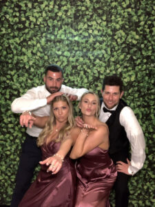 A group of people posing for the camera.