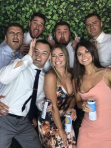 A group of people posing for the camera