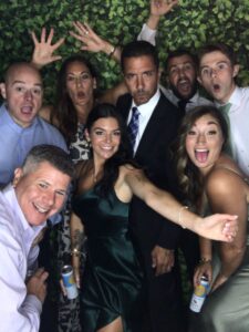 A group of people posing for the camera