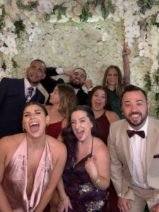 A group of people posing for a picture.