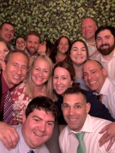 A group of people posing for a picture.